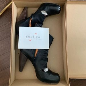 Anthropologie Coclico High Heel Ankle Boot Size 39